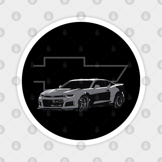 Black 6TH GEN 1LE SS ZL1 Magnet by cowtown_cowboy